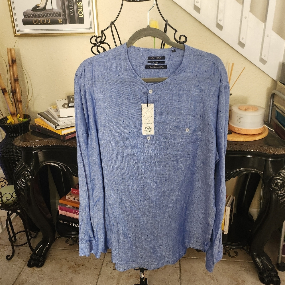 Azulu linen shirt size L NEW